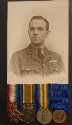 1914/15 trio, Italy. Al Valore Militaire, officially named, Lieutenant H.A.C. (Art.) & Captain R.A.F. attd to RNAS as Observer in Gallipoli, to RFC as pilot . 15. &34 Sqdn (RE.8s) later CO 59 Sqdn. Recommended for the AFC. Squadron Leader in India 1933 when killed by a bison when shooting