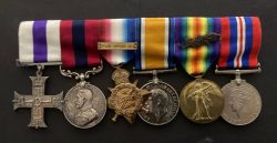 A fine Military Cross, Distinguished Conduct Medal, 1914 group to 2/ Bedfords & Yorkshire Regiment . A good DCM for bringing in his wounded C.O. and assuming command of the company in the absence of all officers and his M.C. for taking a post under heavy fire at Ypres , 1917
