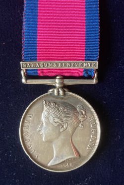 Military General Service , single clasp, Sahagun & Benevente, 7th Light Dragoons
