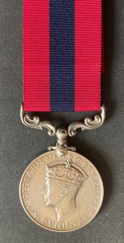Second World War North Africa immediate’D.C.M. awarded to Company Sergeant Major ,  5th (Caithness and Sutherland) Battalion, Seaforth Highlanders, previously M.I.D. for operations March to June, 1940, awarded his DCM for  the attack on Corradini during the advance to Tripoli, 21 January 1943 whilst under heavy mortar and machine gun fire moving freely among the men steadying them under the weight of enemy fire.  Later killed in action whilst gallantly holding the Zigzaoug Anti-Tank Ditch during the assault on the Mareth Line, 22 March 1943